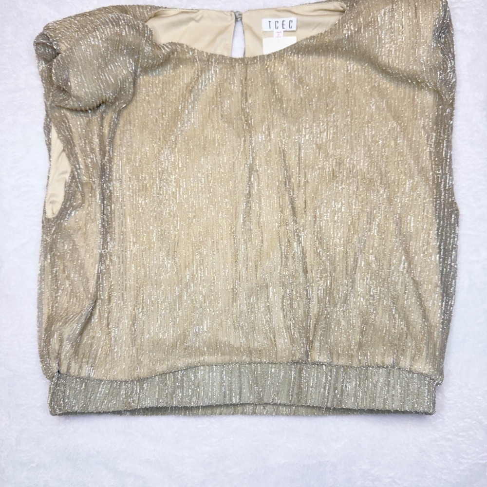 TCEC Tan Sleeveless Blouse